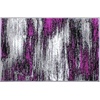 image:imageFlash Furniture Rylan Collection Scraped Pattern Area Rug  High Pile Purple Olefin Rug  2 x 3 Area Rug  Jute Backing  Hallway Entryway Bedroom Living RoomPurple