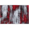 image:imageFlash Furniture Rylan Collection Scraped Pattern Area Rug  High Pile Purple Olefin Rug  2 x 3 Area Rug  Jute Backing  Hallway Entryway Bedroom Living RoomRed
