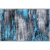 image:imageFlash Furniture Rylan Collection Scraped Pattern Area Rug  High Pile Purple Olefin Rug  2 x 3 Area Rug  Jute Backing  Hallway Entryway Bedroom Living RoomBlue