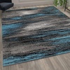 image:imageFlash Furniture Rylan Collection Scraped Pattern Area Rug  High Pile Purple Olefin Rug  2 x 3 Area Rug  Jute Backing  Hallway Entryway Bedroom Living RoomBlue