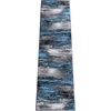 image:imageFlash Furniture Rylan Collection Scraped Pattern Area Rug  High Pile Purple Olefin Rug  2 x 3 Area Rug  Jute Backing  Hallway Entryway Bedroom Living RoomBlue