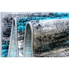 image:imageFlash Furniture Rylan Collection Scraped Pattern Area Rug  High Pile Purple Olefin Rug  2 x 3 Area Rug  Jute Backing  Hallway Entryway Bedroom Living RoomTurquoise