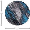 image:imageFlash Furniture Rylan Collection Scraped Pattern Area Rug  High Pile Purple Olefin Rug  2 x 3 Area Rug  Jute Backing  Hallway Entryway Bedroom Living RoomBlue