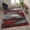 image:imageFlash Furniture Rylan Collection Scraped Pattern Area Rug  High Pile Purple Olefin Rug  2 x 3 Area Rug  Jute Backing  Hallway Entryway Bedroom Living RoomRed