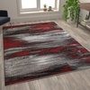 image:imageFlash Furniture Rylan Collection Scraped Pattern Area Rug  High Pile Purple Olefin Rug  2 x 3 Area Rug  Jute Backing  Hallway Entryway Bedroom Living RoomRed