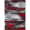 image:imageFlash Furniture Rylan Collection Scraped Pattern Area Rug  High Pile Purple Olefin Rug  2 x 3 Area Rug  Jute Backing  Hallway Entryway Bedroom Living RoomRed