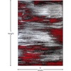 image:imageFlash Furniture Rylan Collection Scraped Pattern Area Rug  High Pile Purple Olefin Rug  2 x 3 Area Rug  Jute Backing  Hallway Entryway Bedroom Living RoomRed