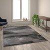image:imageFlash Furniture Rylan Collection Scraped Pattern Area Rug  High Pile Purple Olefin Rug  2 x 3 Area Rug  Jute Backing  Hallway Entryway Bedroom Living RoomGrey
