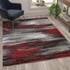 image:imageFlash Furniture Rylan Collection Scraped Pattern Area Rug  High Pile Purple Olefin Rug  2 x 3 Area Rug  Jute Backing  Hallway Entryway Bedroom Living RoomRed