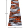 image:imageFlash Furniture Rylan Collection Scraped Pattern Area Rug  High Pile Purple Olefin Rug  2 x 3 Area Rug  Jute Backing  Hallway Entryway Bedroom Living RoomOrange