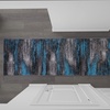 image:imageFlash Furniture Rylan Collection Scraped Pattern Area Rug  High Pile Purple Olefin Rug  2 x 3 Area Rug  Jute Backing  Hallway Entryway Bedroom Living RoomBlue