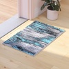 image:imageFlash Furniture Rylan Collection Scraped Pattern Area Rug  High Pile Purple Olefin Rug  2 x 3 Area Rug  Jute Backing  Hallway Entryway Bedroom Living RoomBlue