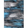 image:imageFlash Furniture Rylan Collection Scraped Pattern Area Rug  High Pile Purple Olefin Rug  2 x 3 Area Rug  Jute Backing  Hallway Entryway Bedroom Living RoomBlue