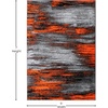 image:imageFlash Furniture Rylan Collection Scraped Pattern Area Rug  High Pile Purple Olefin Rug  2 x 3 Area Rug  Jute Backing  Hallway Entryway Bedroom Living RoomOrange