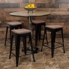 image:imageFlash Furniture Sinclair 24 High Backless Mint Green Counter Height Stool with Square Wood SeatBlack