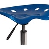 image:imageFlash Furniture Taylor Vibrant Bright Blue Tractor Seat and Chrome Stool