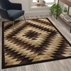 image:imageFlash Furniture Teagan Collection Southwestern Style Area Rug  Olefin Red Accent Rug  5 x 7  Jute Backing  Entryway Living Room BedroomBrown