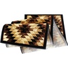image:imageFlash Furniture Teagan Collection Southwestern Style Area Rug  Olefin Red Accent Rug  5 x 7  Jute Backing  Entryway Living Room BedroomBrown