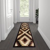 image:imageFlash Furniture Teagan Collection Southwestern Style Area Rug  Olefin Red Accent Rug  5 x 7  Jute Backing  Entryway Living Room BedroomBrown