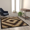 image:imageFlash Furniture Teagan Collection Southwestern Style Area Rug  Olefin Red Accent Rug  5 x 7  Jute Backing  Entryway Living Room BedroomBrown