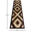 image:imageFlash Furniture Teagan Collection Southwestern Style Area Rug  Olefin Red Accent Rug  5 x 7  Jute Backing  Entryway Living Room BedroomBrown