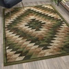 image:imageFlash Furniture Teagan Collection Southwestern Style Area Rug  Olefin Red Accent Rug  5 x 7  Jute Backing  Entryway Living Room BedroomGreen