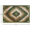 image:imageFlash Furniture Teagan Collection Southwestern Style Area Rug  Olefin Red Accent Rug  5 x 7  Jute Backing  Entryway Living Room BedroomGreen