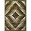 image:imageFlash Furniture Teagan Collection Southwestern Style Area Rug  Olefin Red Accent Rug  5 x 7  Jute Backing  Entryway Living Room BedroomGreen
