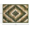 image:imageFlash Furniture Teagan Collection Southwestern Style Area Rug  Olefin Red Accent Rug  5 x 7  Jute Backing  Entryway Living Room BedroomGreen
