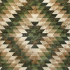 image:imageFlash Furniture Teagan Collection Southwestern Style Area Rug  Olefin Red Accent Rug  5 x 7  Jute Backing  Entryway Living Room BedroomGreen