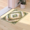 image:imageFlash Furniture Teagan Collection Southwestern Style Area Rug  Olefin Red Accent Rug  5 x 7  Jute Backing  Entryway Living Room BedroomGreen