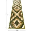 image:imageFlash Furniture Teagan Collection Southwestern Style Area Rug  Olefin Red Accent Rug  5 x 7  Jute Backing  Entryway Living Room BedroomGreen