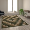 image:imageFlash Furniture Teagan Collection Southwestern Style Area Rug  Olefin Red Accent Rug  5 x 7  Jute Backing  Entryway Living Room BedroomGreen