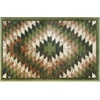 image:imageFlash Furniture Teagan Collection Southwestern Style Area Rug  Olefin Red Accent Rug  5 x 7  Jute Backing  Entryway Living Room BedroomGreen
