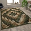 image:imageFlash Furniture Teagan Collection Southwestern Style Area Rug  Olefin Red Accent Rug  5 x 7  Jute Backing  Entryway Living Room BedroomGreen