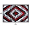 image:imageFlash Furniture Teagan Collection Southwestern Style Area Rug  Olefin Red Accent Rug  5 x 7  Jute Backing  Entryway Living Room BedroomRed