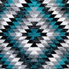 image:imageFlash Furniture Teagan Collection Southwestern Style Area Rug  Olefin Red Accent Rug  5 x 7  Jute Backing  Entryway Living Room BedroomTurquoise
