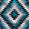 image:imageFlash Furniture Teagan Collection Southwestern Style Area Rug  Olefin Red Accent Rug  5 x 7  Jute Backing  Entryway Living Room BedroomTurquoise
