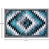 image:imageFlash Furniture Teagan Collection Southwestern Style Area Rug  Olefin Red Accent Rug  5 x 7  Jute Backing  Entryway Living Room BedroomTurquoise