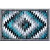 image:imageFlash Furniture Teagan Collection Southwestern Style Area Rug  Olefin Red Accent Rug  5 x 7  Jute Backing  Entryway Living Room BedroomTurquoise