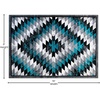 image:imageFlash Furniture Teagan Collection Southwestern Style Area Rug  Olefin Red Accent Rug  5 x 7  Jute Backing  Entryway Living Room BedroomTurquoise