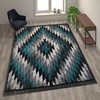 image:imageFlash Furniture Teagan Collection Southwestern Style Area Rug  Olefin Red Accent Rug  5 x 7  Jute Backing  Entryway Living Room BedroomTurquoise