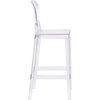image:imageFlash Furniture Theo Ghost Barstool with Tear Back in Transparent CrystalSet of 1