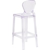 image:imageFlash Furniture Theo Ghost Barstool with Tear Back in Transparent CrystalSet of 1
