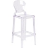 image:imageFlash Furniture Theo Ghost Barstool with Tear Back in Transparent CrystalSet of 4
