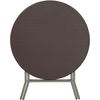 image:imageFlash Furniture Trellis Commercial Grade 26Foot Round Brown Rattan Plastic Folding Table