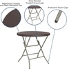 image:imageFlash Furniture Trellis Commercial Grade 26Foot Round Brown Rattan Plastic Folding Table