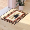 image:imageFlash Furniture Ursus Collection Rustic Lodge Wandering Black Bear amp Cub Area Rug  Olefin Fibers in Brown Beige Black amp Green  2 x 3 Accent Rug  Jute Backing2 x 35 Rectangular