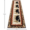 image:imageFlash Furniture Ursus Collection Rustic Lodge Wandering Black Bear amp Cub Area Rug  Olefin Fibers in Brown Beige Black amp Green  2 x 3 Accent Rug  Jute Backing2 x 74 Rectangular
