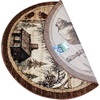 image:imageFlash Furniture Vale Collection Wildlife Area Rug  Rustic Brown Nature Inspired Olefin Rug  2 x 7 Area Rug  Jute Backing  Entryway Living Room BedroomBeige